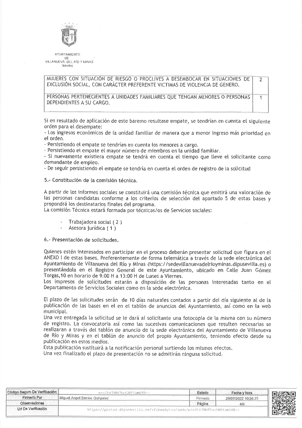 DECRETO DE ALCALDIA Nº 149. BASES PROGRAMA PREVENCION DE LA EXCLUSION SOCIAL, DEL PLAN ACTUA-004