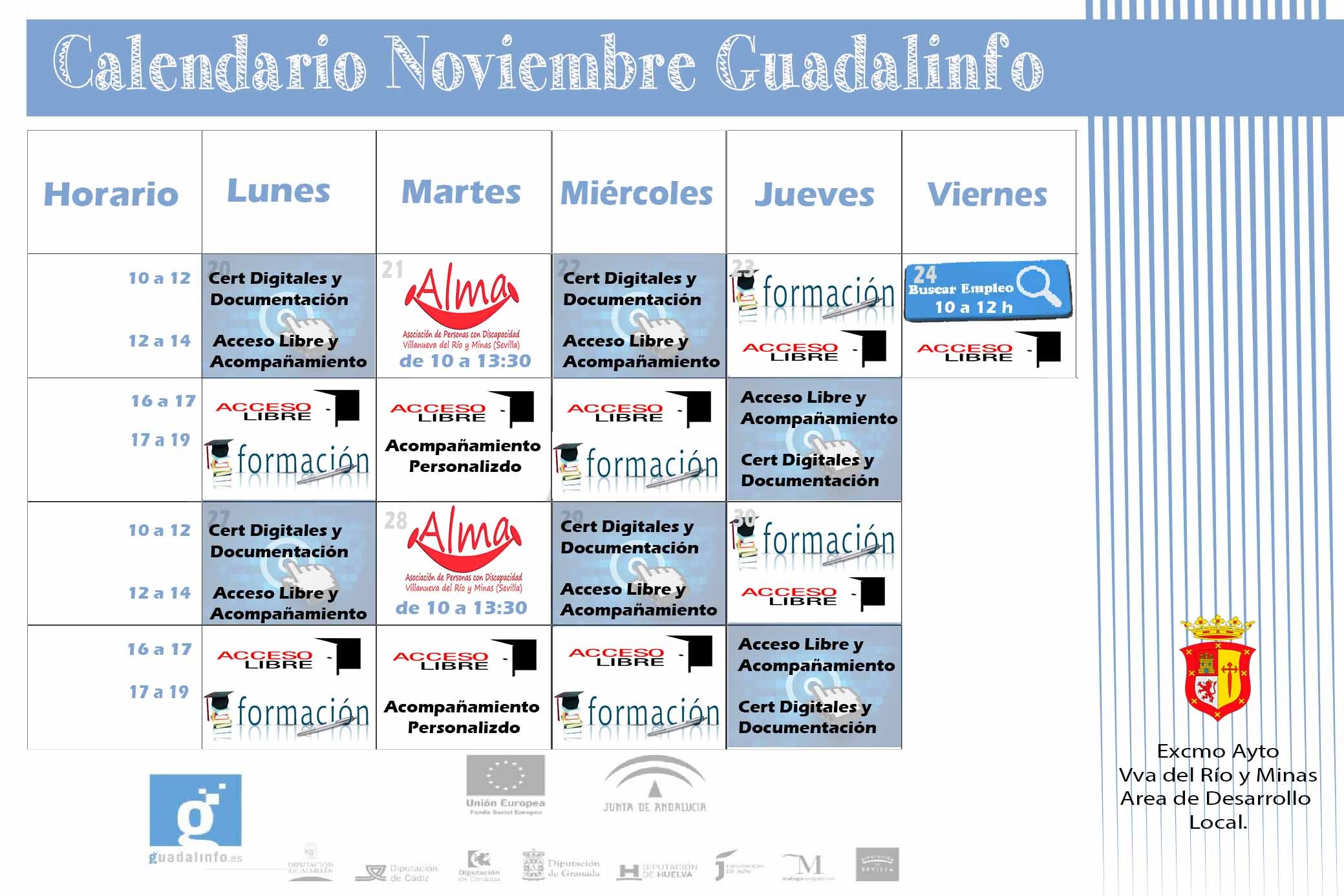Calendario NovGuadalinfo